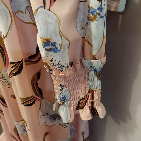 Plus Size Floral Spring Dress - Picture 4 of 7